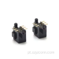 Conector de cabeçalho fêmea de 1,27 mm reto 6P